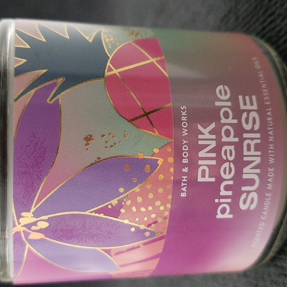 *❣3/25❣- Bath & Body Works - PINK PINEAPPLE SUNRISE - 1 Wick Candle - Picture 2 of 5